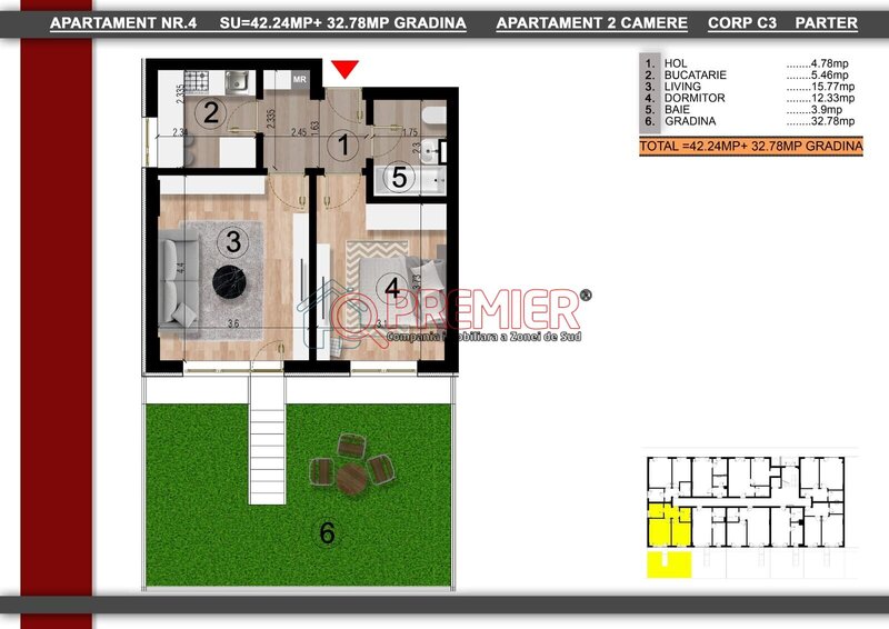 Berceni Comision 0% Apartament Nou cu Gradina Metrou M2 Berceni